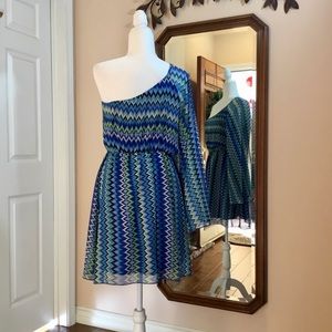 Ruby Rox - medium- one shoulder dress.